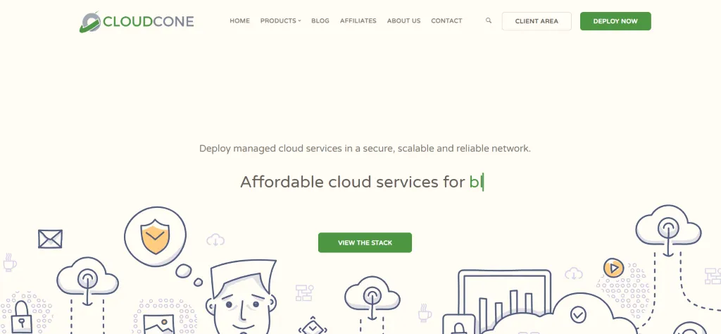 CloudCone 官网首页截图