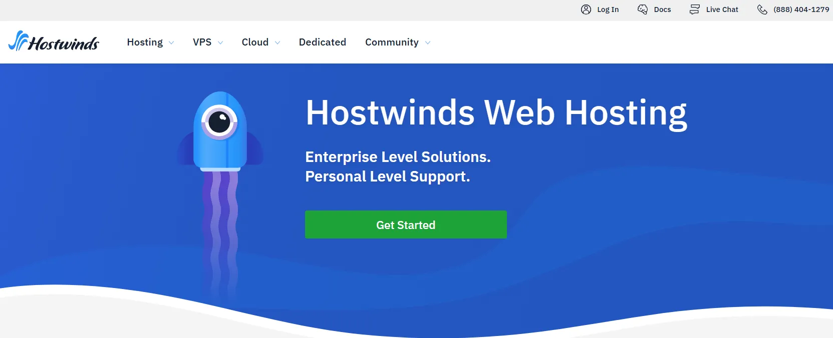 Hostwinds 官网首页截图